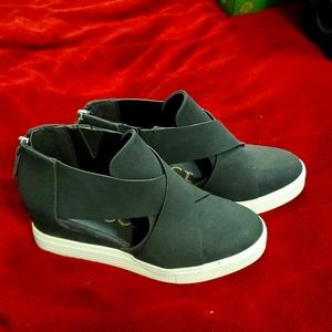 Ccocci Black Wedge Sneakers